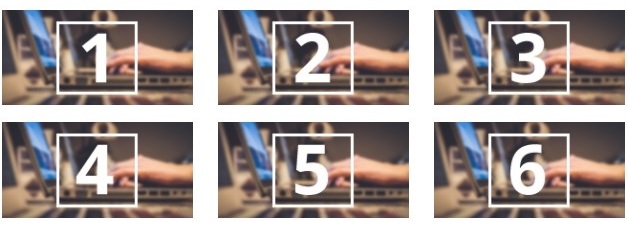 Six logo layout